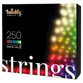 Smart LED განათება Twinkly TWS250SPP-TEU Strings 250 Led RGBW,Gen II, IP44, 20m, Transparent Wire